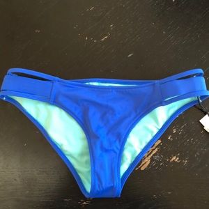 Blue bathing suit bottom